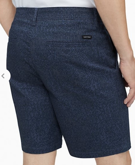 Calvin Klein Slim Fit Straight Leg Shorts - Picture 1 of 11
